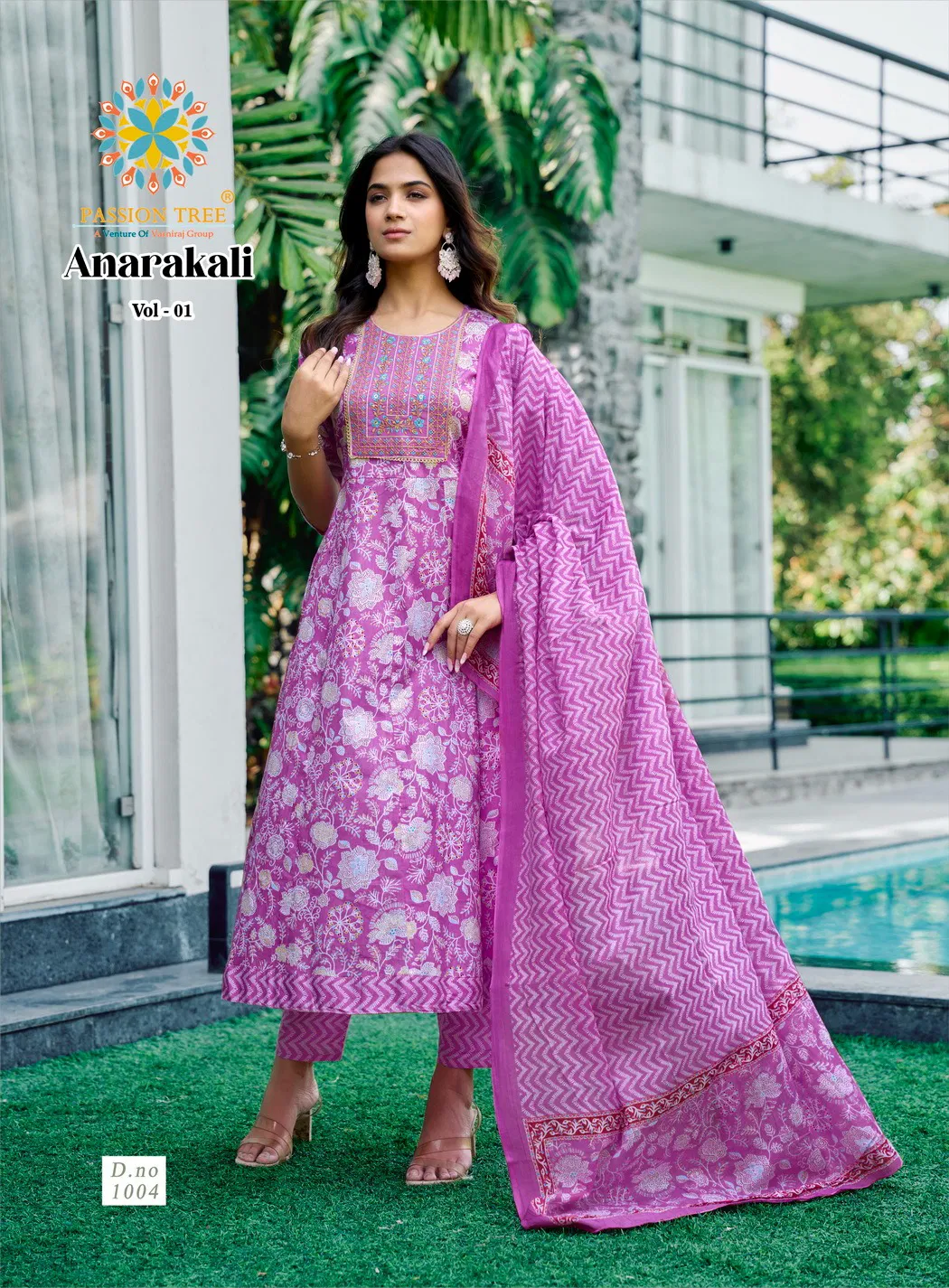 Anarkali Vol 1 By Passion Tree Cotton Printed Readymade Suits Orders In India